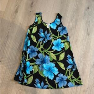 Floral Sleeveless Dress with Blue and Green Design - NWOT from Hawaii!!